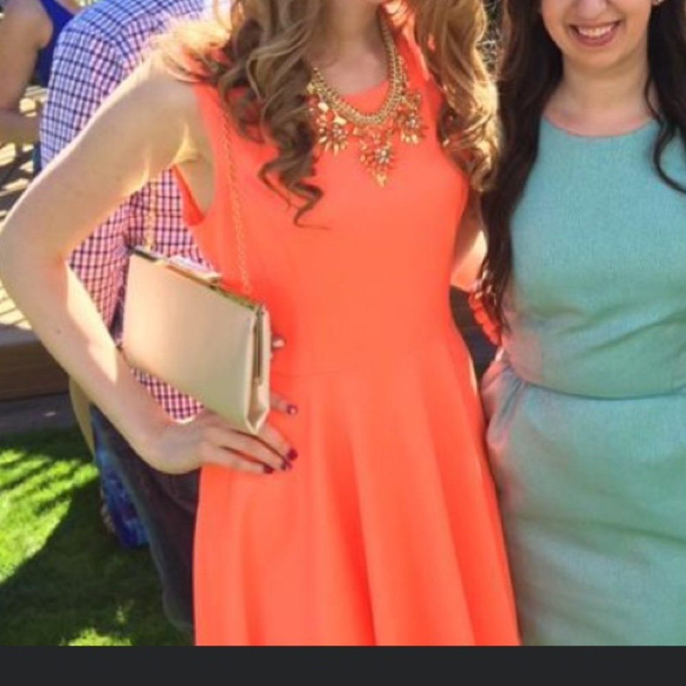 Guess Neon Orange Swing Dress